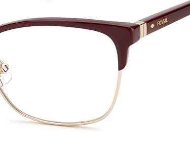 Premium Women Fossil Model Eyeglasses: Fos 7107 - Raspberry- SpecSMART Eye Clinic (Diagonal View)